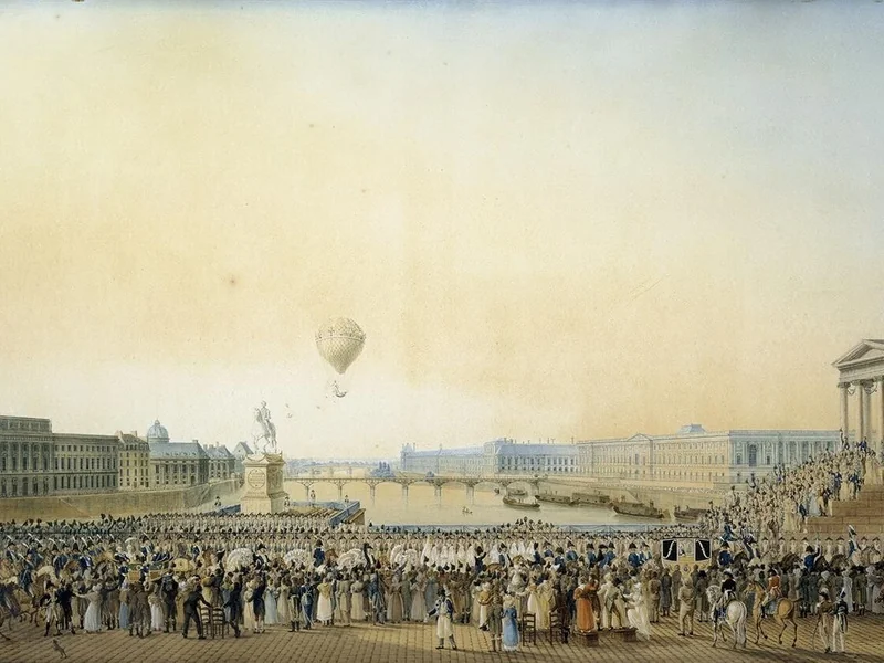 1763-Antoine Ignace Melling - L'ingresso di Luigi XVIII a Parigi - Reggia di Versailles